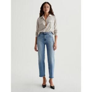 NWT AG Saige Wide Leg Crop High Rise Fit Womens Size 32